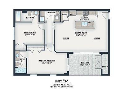 Unit A Floor plan