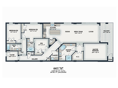 Unit C Floor plan