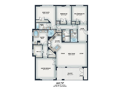 Unit D Floor plan