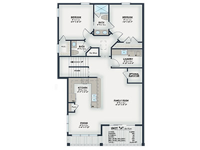 Unit A Floor plan