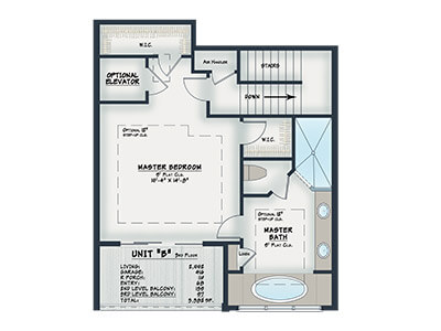 Unit B Floor plan